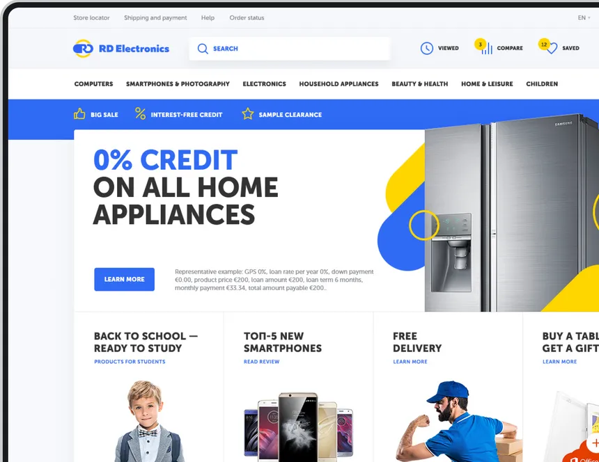 Featured eCommerce & Markets expertise work - Two