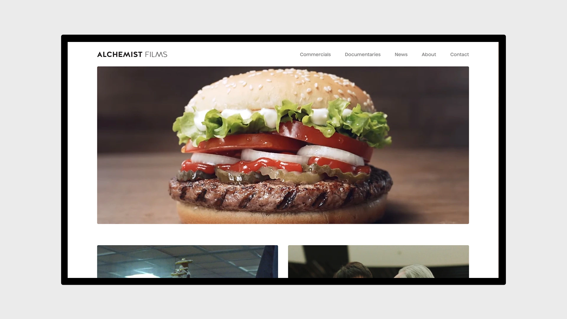 Project work image for Alchemist Films : Desktop Website