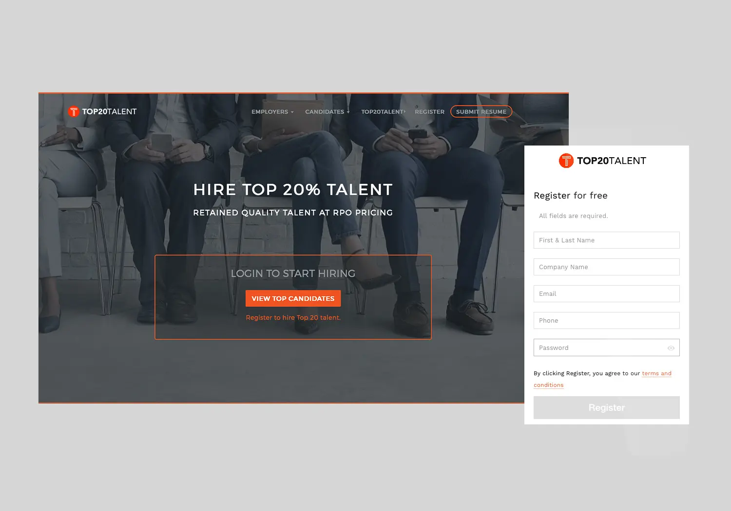 Project work image for Top20Talent : 