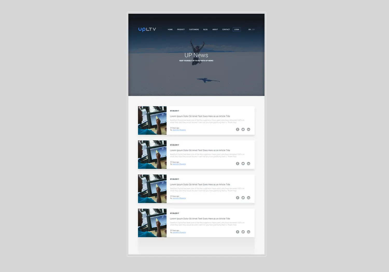 Project work image for UPLTV : Content Management System